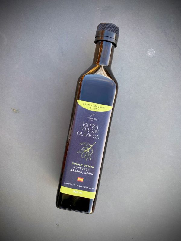 Extra-virgin olive oil, single origin, Spain, Arbequina, 500ml